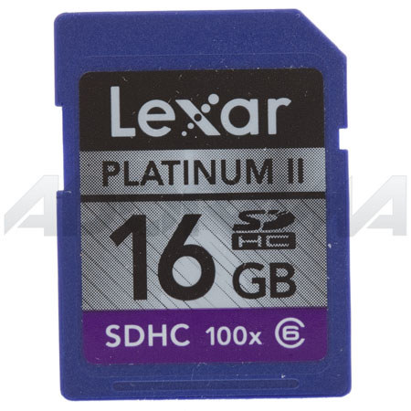Lexar 16 Gb 100x Platinum II Series, Secure Digital High Capacity (SDHC) Memory Card image
