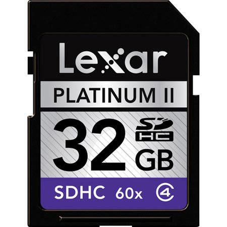 Lexar 32 GB 60x Platinum II Series, Secure Digital High Capacity (SDHC) Memory Card image