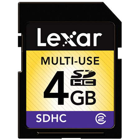 Lexar 4 GB Secure Digital High Capacity (SDHC) Memory Card. image