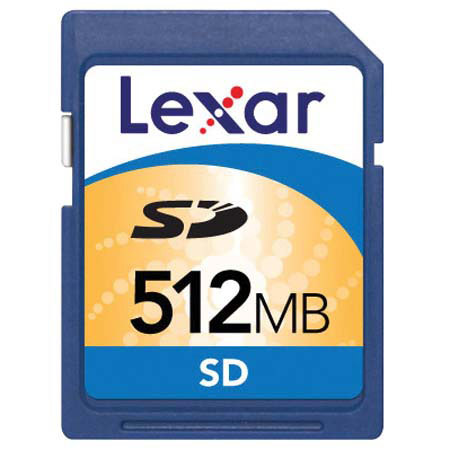 Lexar 512mb Secure Digital (SD) Memory Card. image
