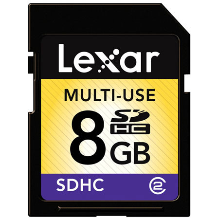 Lexar 8 GB Secure Digital High Capacity (SDHC) Memory Card. image