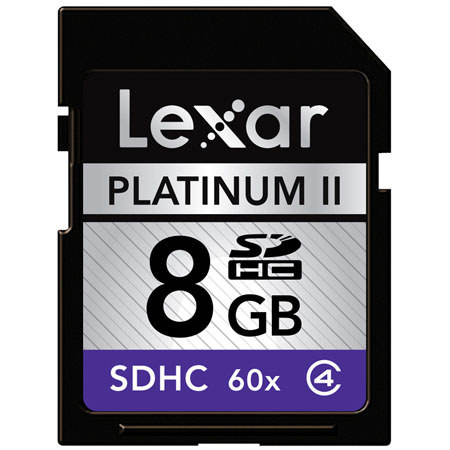 Lexar 8 GB 60x Platinum II Series, Secure Digital High Capacity (SDHC) Memory Card image