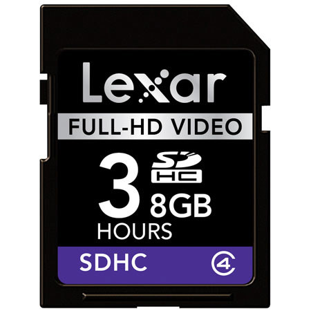 Lexar 8 GB SDHC Full-HD Video Memory Card image