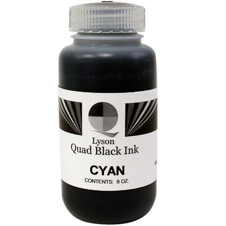 Lyson Quad Black, 8 oz Bulk Ink Bottle for the Cyan Channel on the Epson Stylus 1270, 1280, 2000P and most 4 & 6 Color Inkjet Printers