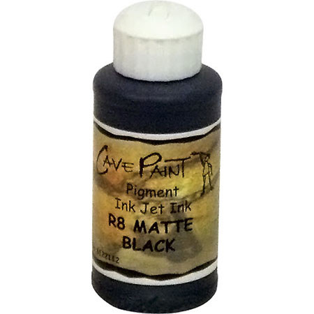 Lyson Cave Paint R8 Matte Black Ink, 4 oz. Bulk Bottle for the 8 Color Bulk System for Epson Stylus Photo R800 & R1800 Inkjet Printers