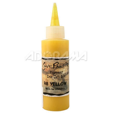  Lyson Cave Paint R8 Yellow Ink, 4 oz. Bulk Bottle for the 8 Color Bulk System for Epson Stylus Photo R800 & R1800 Inkjet Printers 