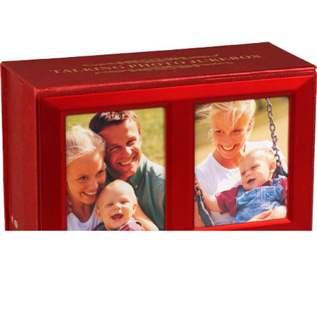 Media Street eMotion Talking Photo Jukebox Holds 72 Photos, Red