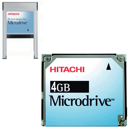 exagon / Hitachi 4 GB Microdrive with PCMCIA Type II Card Adapter. image