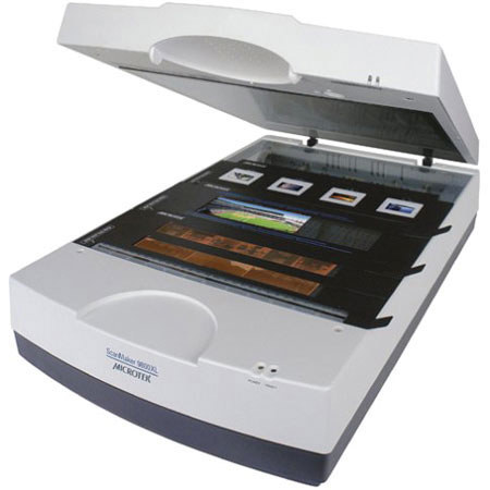 Microtek Scanmaker 9800XL Digital Flatbed Scanner with Transparency Media Adapter image