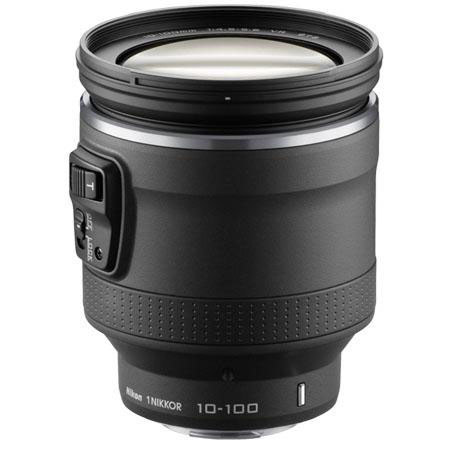 Nikon 1 10-100mm f/4.5-5.6 PD-ZOOM VR Lens for Mirrorless Camera System - Black - Refurbished by U.S.A.