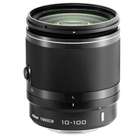 Nikon 1 10-100mm f/4.0-5.6 VR Lens for Mirrorless Camera, Black, USA Warranty