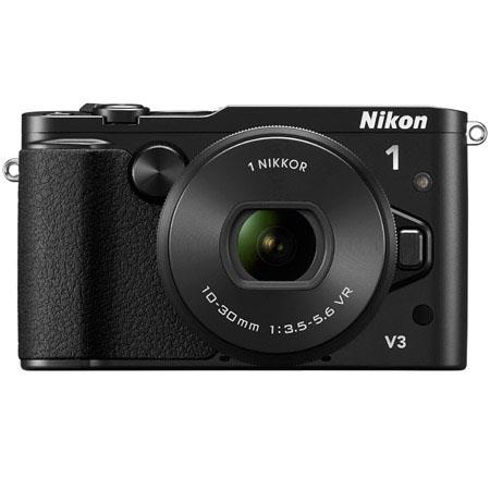 Nikon 1 V3 Mirrorless Digital Camera with 10-30mm f/3.5-5.6 PD-Zoom Lens, DF-N1000 Electronic Viewfinder & GR-N1010 Grip, 18.4MP, 3