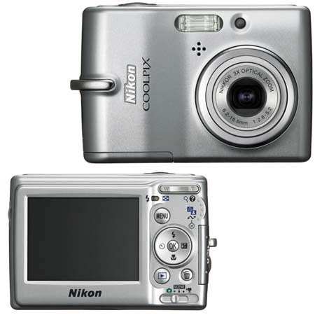 Nikon Coolpix L11 Digital Camera, 6 Megapixel, 3x Optical Zoom, 4x Digital Zoom, 2.4" LCD Display image