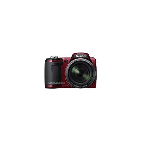 Nikon Coolpix L110 Digital Camera with 12.1 Megapixel, 15x Optical Zoom, 4x Digital Zoom, 3" LCD Display, Red image