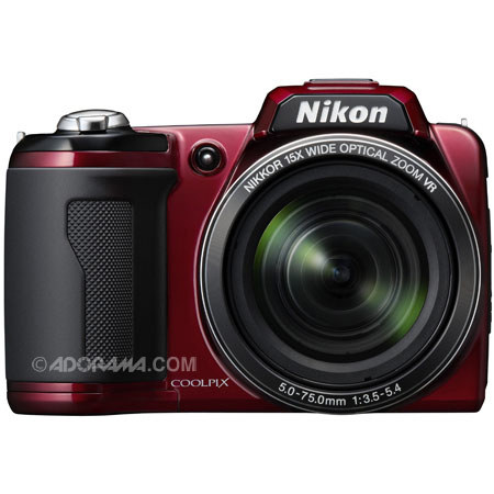 Nikon Coolpix L110 Digital Camera, Red - Refurbished by Nikon U.S.A. image