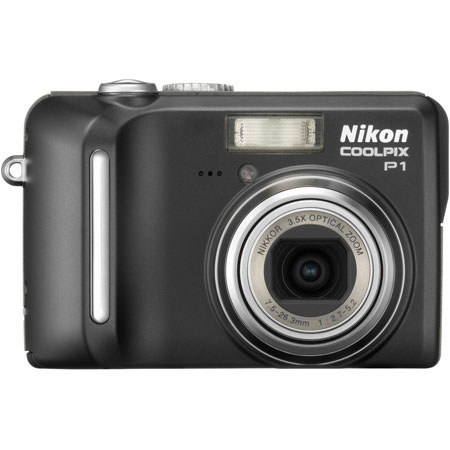 Nikon Coolpix P1 Point and Shoot Digital Camera, 8 Megapixel, 3.5x Optical, Built-in WiFi - Refurbished by Nikon U.S.A. image