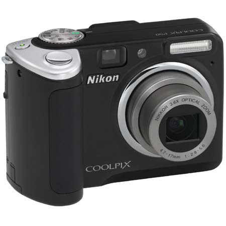 Nikon Coolpix P50 Point and Shoot Digital Camera, 8.1 Megapixel, 3.6x Optical, 4x Digital Zoom, 2.4" LCD Screen image
