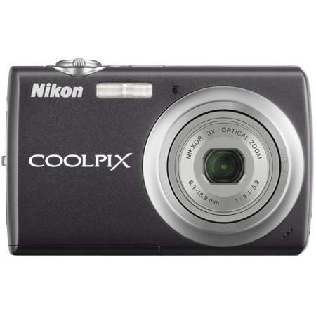 Nikon Coolpix S220 Digital Camera with 10.0 Megapixel, 3x Optical Zoom, 4x Digital Zoom, 2.5" LCD Display, Black image