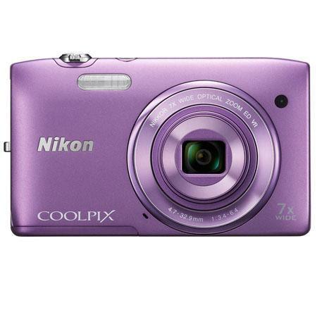 Nikon COOLPIX S3500 20 Megapixel Digital Camera - Purple