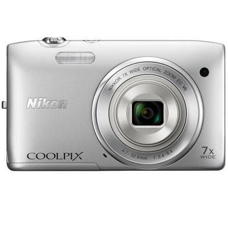 Nikon COOLPIX S3500 20 Megapixel Digital Camera - Silver