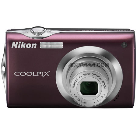 Nikon Coolpix S4000 Digital Camera, Plum - Refurbished by Nikon U.S.A. image