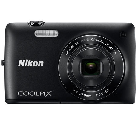 Nikon Coolpix S4300 16 Megapixels Digital Camera with 6x Wide Angle Optical Zoom, 3" LCD Display, HD (720p) Movies, Black