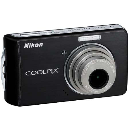 Nikon Coolpix S520 Digital Camera, 8.1 Megapixel, 3x Optical Zoom, 4x Digital Zoom, 2.5&quot; LCD Display, Black image