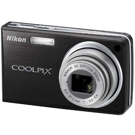 Nikon Coolpix S550 Digital Camera, 10.0 Megapixel, 5x Optical Zoom, 4x Digital Zoom, 2.5" LCD Display, Black image