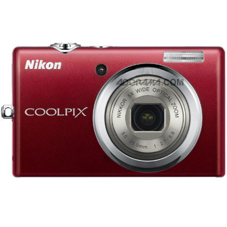 Nikon Coolpix S570 Digital Camera, 12.0 Megapixel, 5x Wide Angle Optical Zoom, 4-way VR Image Stabilization System, Red image