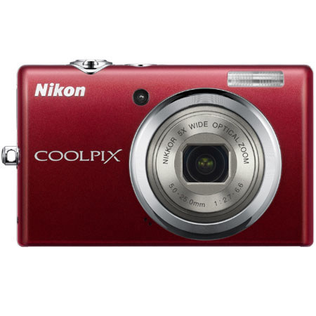 Nikon Coolpix S570 12.0 Megapixel Digital Camera, Red - Refurbished by Nikon U.S.A. image