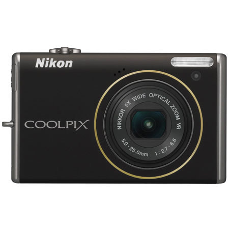 Nikon Coolpix S640 12.2 Megapixel Digital Camera with 2.7" LCD, 5x Wide Angle Optical Zoom, 4-way VR Image Stabilization System, Black image