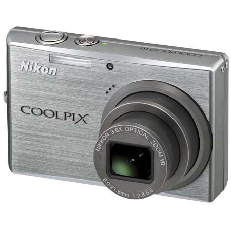 Nikon Coolpix S710 Digital Camera, 15 Megapixel, 3.6x Optical, 4x Digital Zoom, 3.0" LCD Display, Brilliant Silver image