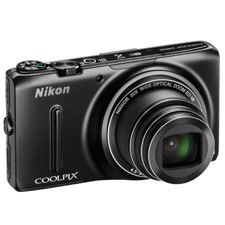 Nikon COOLPIX S9500 18 Megapixel Digital Camera - Black