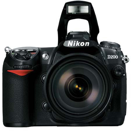 Nikon D200 Digital 10.2mp SLR Camera Outfit with 18-200mm f/3.5-5.6G ED-IF AFS DX VR Zoom-Nikkor Lens, U.S.A. image