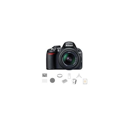 Nikon D3100 Digital SLR Camera with 18-55mm NIKKOR VR Lens - Bundle - with 32GB SD Memory Card, Professional Lens Cleaning Kit