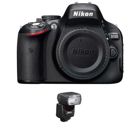 Nikon D5100 DX-Format Digital SLR Camera Kit with 18mm-55mm f/3.5-5.6G AF-S DX (VR) Lens - Bundle - with Nikon SB-700 TTL AF Shoe Mount Speedlight, USA