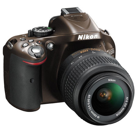 Nikon D5200 DX-Format Digital SLR Camera Kit with 18-55mm f/3.5-5.6G AF-S DX (VR) Lens - Bronze