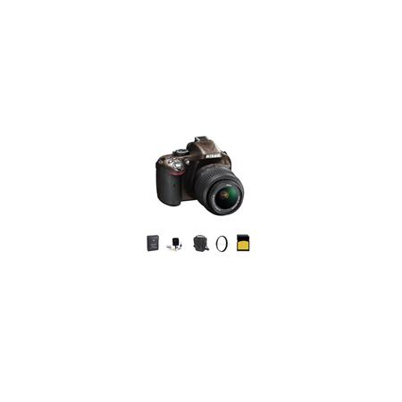 Nikon D5200 DX-Format Digital SLR Camera Kit with 18-55mm f/3.5-5.6G AF-S DX (VR) Lens, Bronze - Bundle - with 16GB SDHC Memory Card, Spare Li-Ion Battery, 52mm UV Filter, Carrying Case, Cleaning Kit