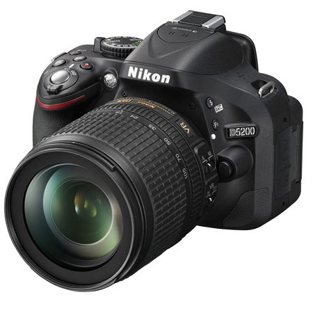 Nikon D5200 DX-Format Digital SLR Camera Kit with 18-105mm f/3.5-5.6G ED AF-S DX (VR) Lens - Black