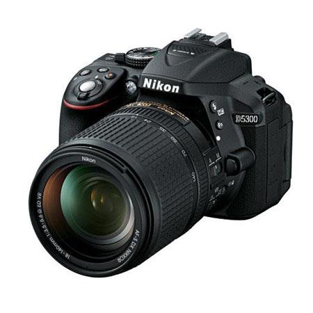 Nikon D5300 DX-Format DSLR Camera, Black, with AFS DX 18-140mm f/3.5-5.6G ED VR Lens - Special Promotional Bundle