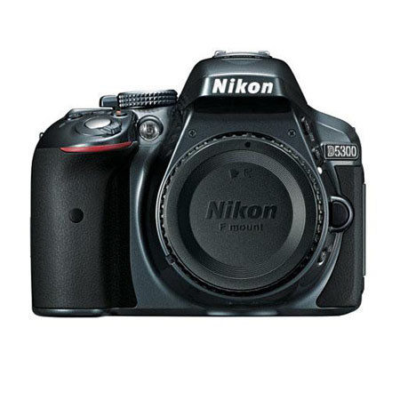 Nikon D5300 24.1 Megapixel DX-Format Digital SLR Camera Body, Grey - Special Promotional Bundle