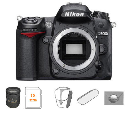 Nikon D7000 Digital SLR Camera Body, with Nikon 18mm - 200mm f/3.5-5.6G ED IF AF-S DX VR II Lens - Nikon U.S.A. Warranty image
