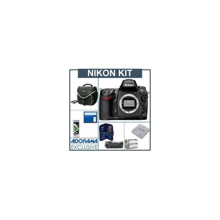 Nikon D700 Digital SLR Camera Body Kit,with 8GB CF Memory Card, Pro Verical Grip / Battrey Holder. Spare EN- EL3e Lithium-Ion Battery, Camera Case, USB 2.0 Compact Card Reader. Digital Memory Wallet(4), Professional Lens Cleaning Kit, image