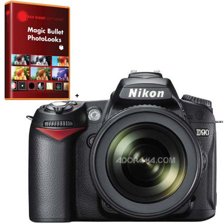 Nikon D90 Digital SLR Camera Kit with NIKKOR 18-105mm f/3.5-5.6G ED VR Lens - Refurbished by Nikon U.S.A. image