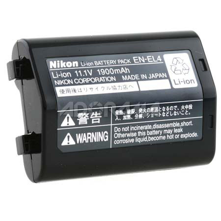 Nikon EN-EL4 Rechargeable Lithium-ion Battery Pack for Nikon D700, D300, D3, D2H /D2X Digital SLR Camera &amp; MB-40 Battery Pack image