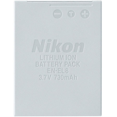 Nikon EN-EL8 Rechargeable Lithium-ion Battery Pack for many Coolpix S series Digital Cameras image
