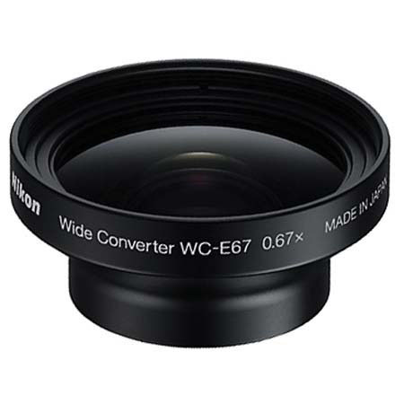 Nikon WCE-67 0.67x Wide Angle Conversion Lens for the Coolpix P5000 Digital Camera, Requires UR-E20 Adapter Ring. image
