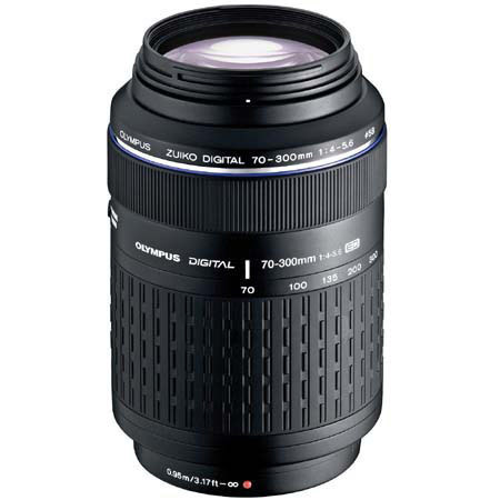 Olympus Zuiko 70mm - 300mm f/4.0-5.6 E-ED Digital Zoom Lens for the E Digital SLR System, Refurbished by Olympus U.S.A image