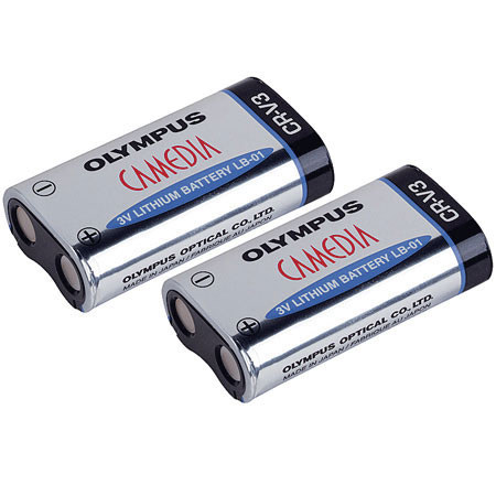 Olympus LB-01 CR-V3 Lithium Battery, Replacement for Two AA Batteries, Pack of Two. image