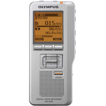 Olympus DS-2400 Digital Voice Recorder with DSS Player Software image